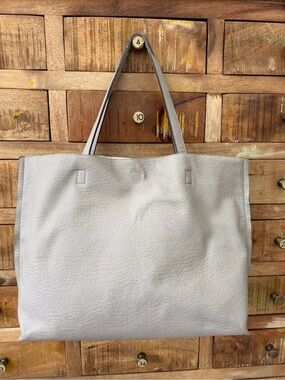Urban Outfitters Light Gray Textured Tote